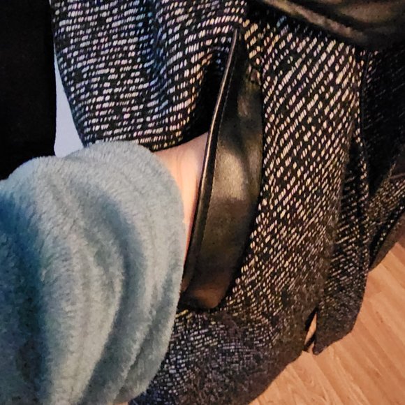 Nicole by Nicole Miller Poly Acrylic Rayon Cotton & Wool Blend Belted Peacoat - Picture 11 of 12